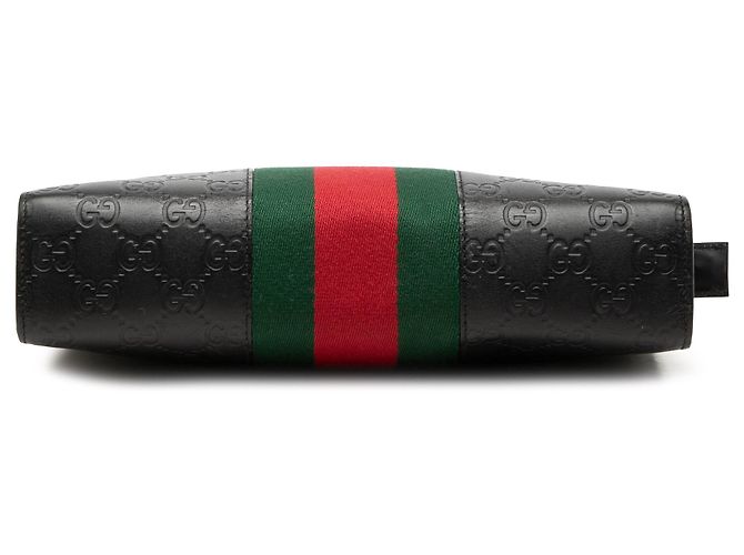 Clutch Gucci Black Guccissima Web Nero - vista 3