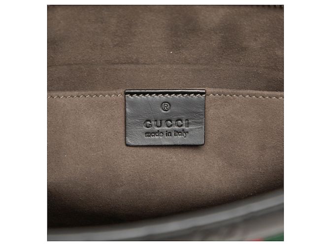 Clutch Gucci Black Guccissima Web Nero - vista 5