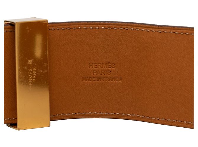 Bracciale Collier de Chien Hermès in Epsom rosso e placcato oro - vista 4