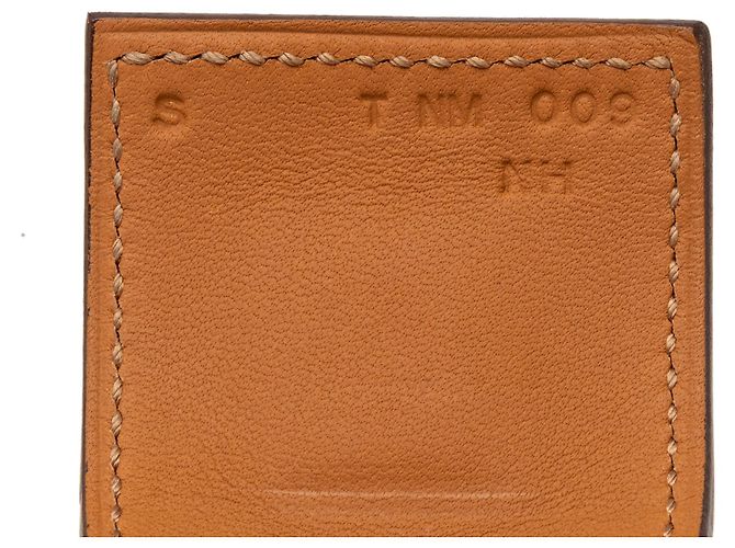 Bracciale Collier de Chien Hermès in Epsom rosso e placcato oro - vista 5