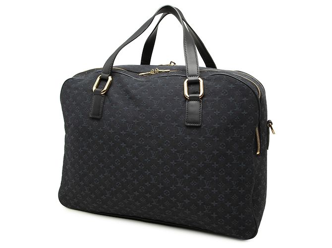 Louis Vuitton Blue Monogram Mini Lin Claudine Duffle Bag Blau Marineblau - Ansicht 2