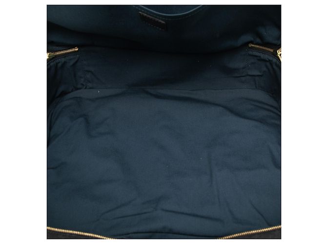 Louis Vuitton Blue Monogram Mini Lin Claudine Duffle Bag Blau Marineblau - Ansicht 4