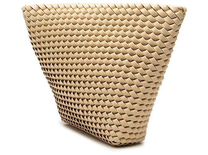 Clutch Structure Intrecciato Beige Bottega Veneta - vista 2