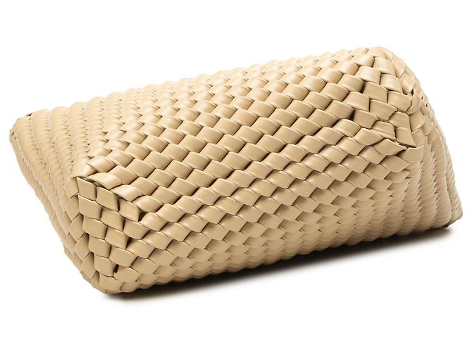 Clutch Structure Intrecciato Beige Bottega Veneta - vista 3