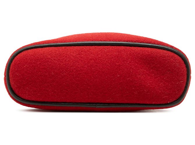 Pouch Bolide in lana rossa Hermès Rosso - vista 3