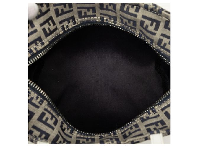 Borsa a mano Fendi Mini Zucchino Canvas Beige - vista 4