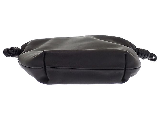LOEWE Flamenco Tasche aus Mellow Nappa Lammleder, Schwarz, Medium - Ansicht 3