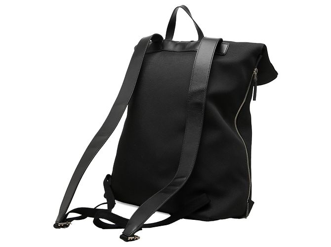 Zaino Gucci in canvas nero Techno Web con patta - vista 2