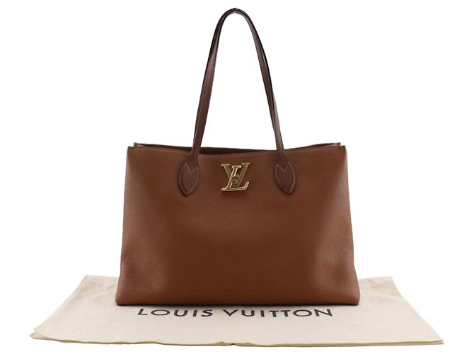 Twist Borsa Tote Lockme Louis Vuitton in pelle marrone - vista 15