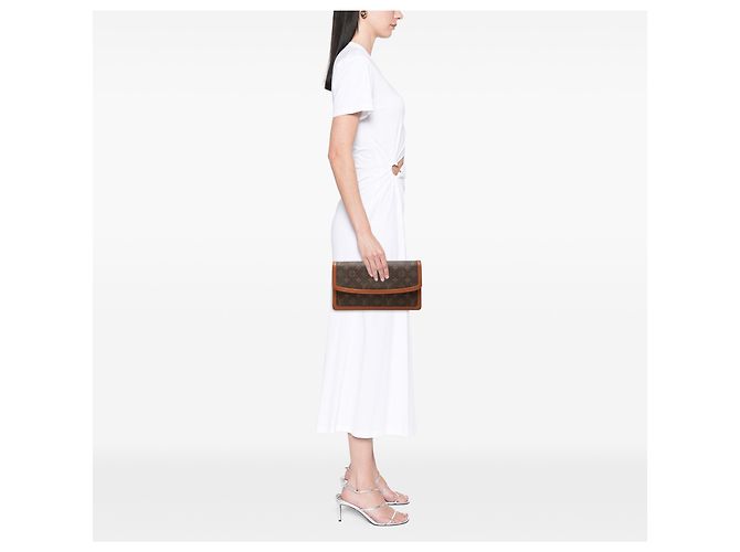 Louis Vuitton Brown Monogram Pochette Dame GM Braun - Ansicht 7