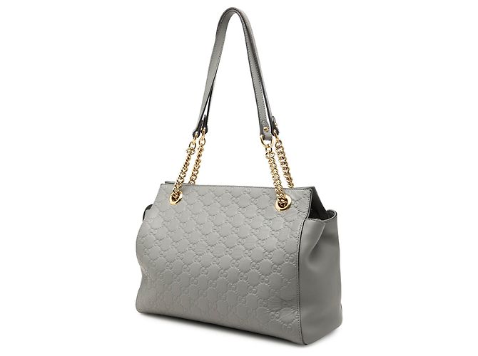 Borsa a spalla soft Guccissima Gucci Grigio Medium Marrone - vista 2