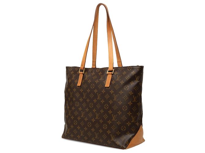 Louis Vuitton Brown Monogram Cabas Mezzo Marrom - vista 2