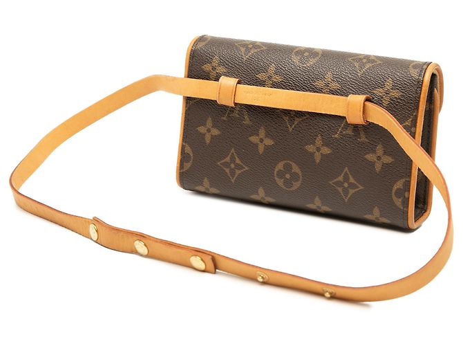 Louis Vuitton Brown Monogram Pochette Florentine Marrone - vista 2