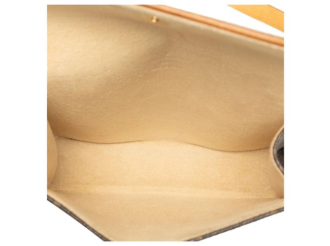 Louis Vuitton Brown Monogram Pochette Florentine Marrone - vista 4