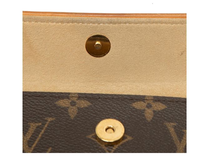 Louis Vuitton Brown Monogram Pochette Florentine Marrone - vista 6