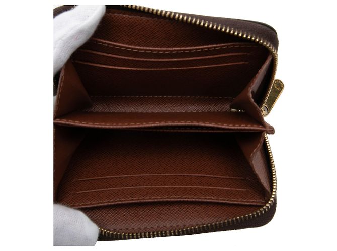 Monedero Zippy Monogram Marrón Louis Vuitton Castaño - vista 4