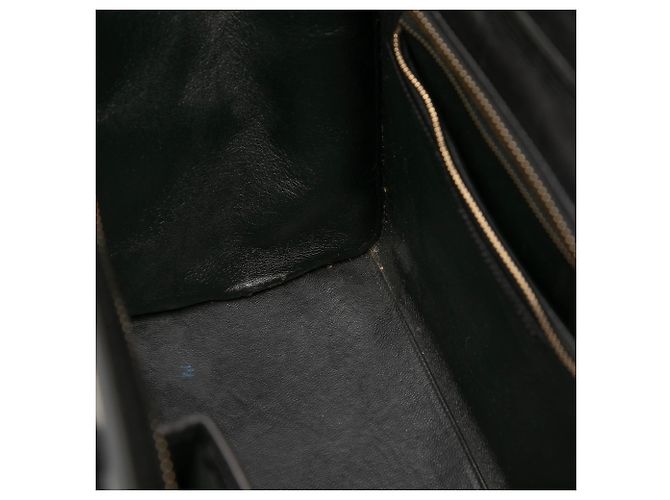 Céline Celine Mini Luggage Tote in tela e pelle bicolore marrone Beige - vista 6