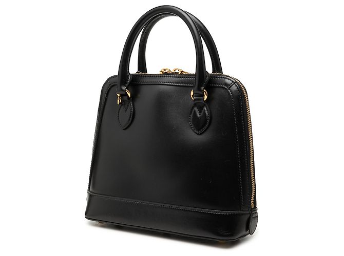 Borsa Satchel Gucci Horsebit 1955 Piccola in Pelle Nera Nero - vista 2