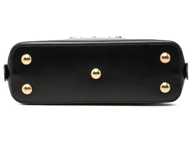 Borsa Satchel Gucci Horsebit 1955 Piccola in Pelle Nera Nero - vista 3