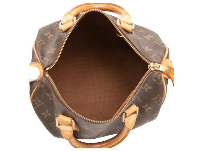 Louis Vuitton Brown Monogram Speedy 25 Marrone - vista 4