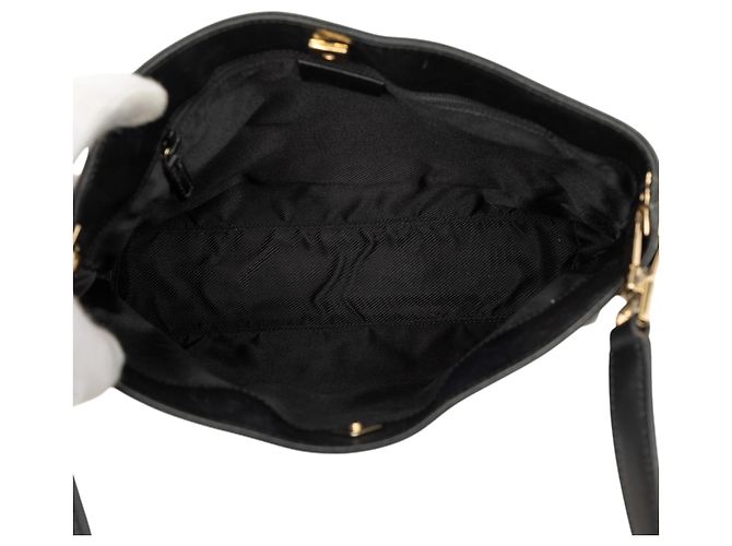 Borsa a tracolla Gucci in tela GG nera Nero - vista 4