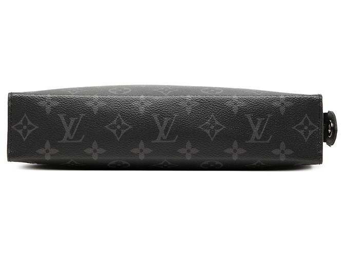 Louis Vuitton Black Monogram Eclipse Pochette Voyage MM Negro - vista 3