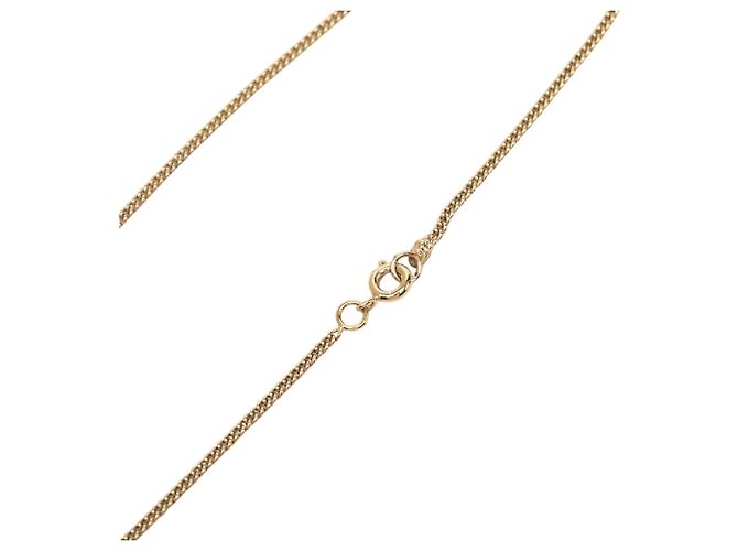 Collana Pendente Chanel Gold CC Placcata Oro Strass No 5 D'oro - vista 4