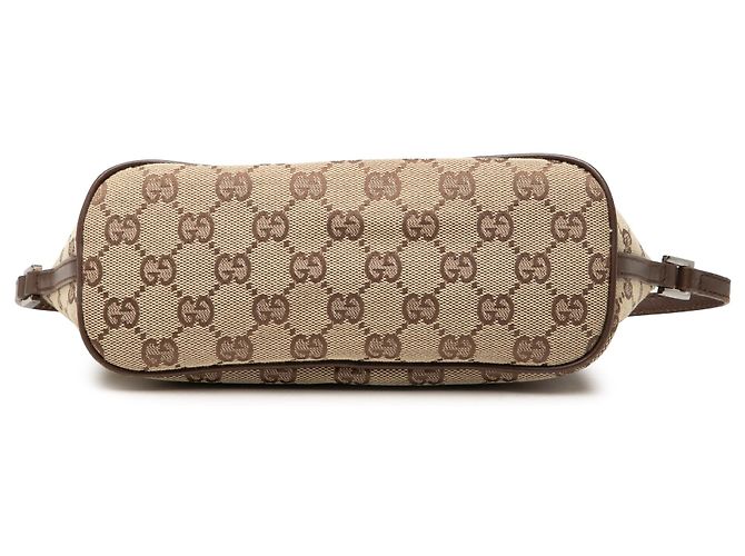 Gucci Beige GG Canvas Boat - vista 3