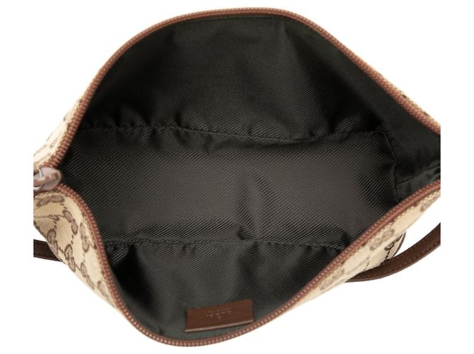 Gucci Beige GG Canvas Boat - vista 4