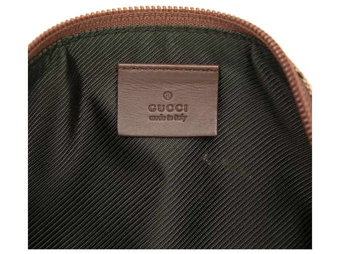 Gucci Beige GG Canvas Boat - vista 5