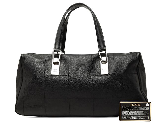 Bolso Chanel Black CC Caviar Square Stitch Negro - vista 8