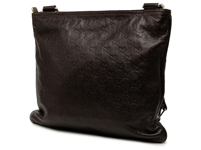Borsa a tracolla Gucci Brown Guccissima Marrone Marrone scuro - vista 2