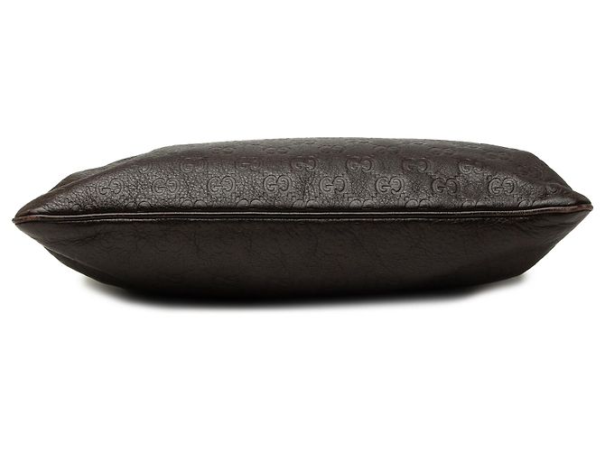 Borsa a tracolla Gucci Brown Guccissima Marrone Marrone scuro - vista 3