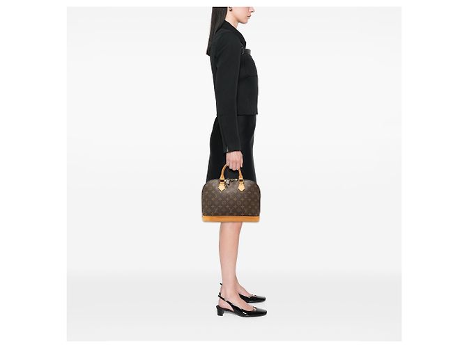 Louis Vuitton Brown Monogram Alma PM Marrone - vista 7
