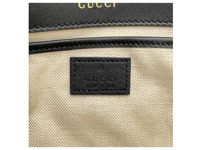 Borsa Gucci Beige GG Supreme Horsebit 1955 con manico superiore - vista 5