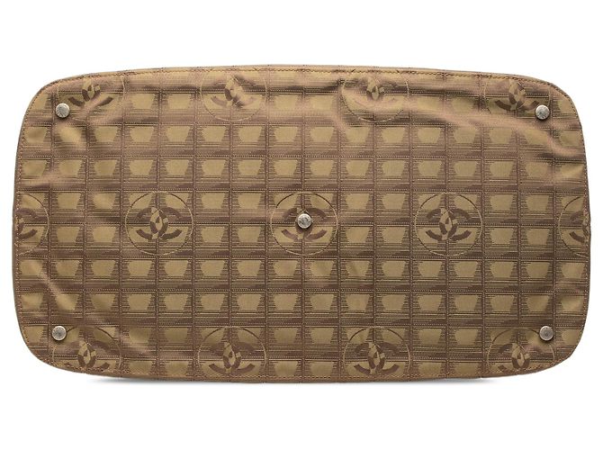 Sac à cadre Chanel Brown New Travel Line en nylon Marron - vue 3