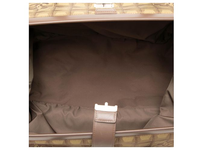 Sac à cadre Chanel Brown New Travel Line en nylon Marron - vue 4