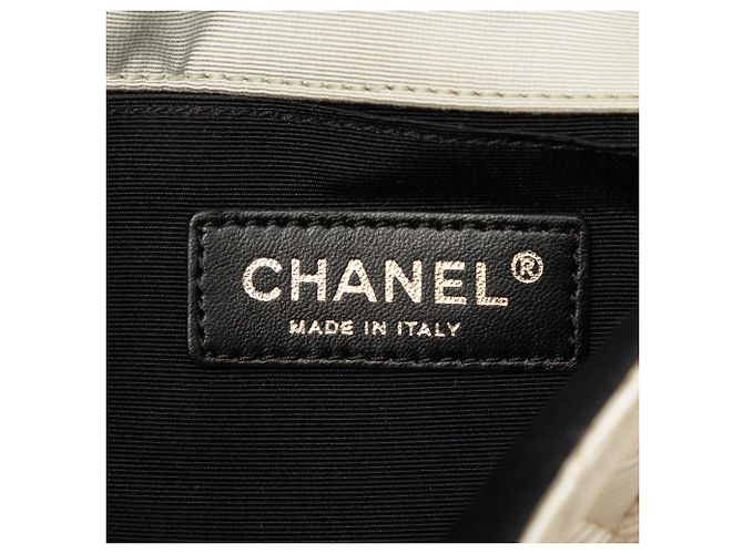 Chanel White Small Tricolor Quilted Jersey Reissue 2.55 East West Flap Bianco - vista 5