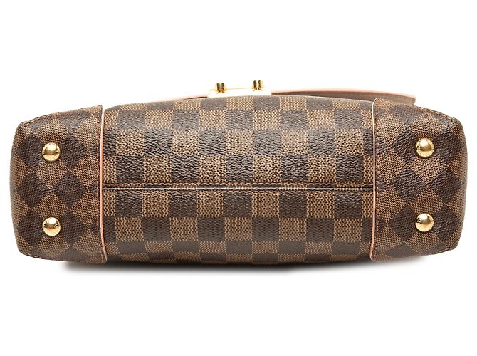 Clutch Louis Vuitton Brown Damier Ebene Caissa Castaño - vista 3