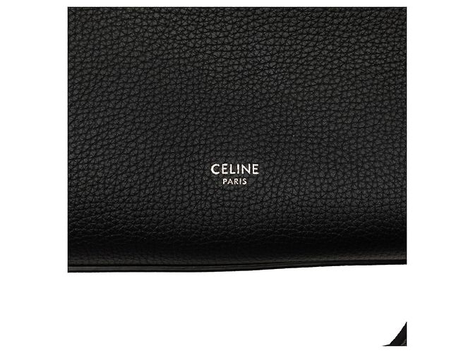 Céline Celine Black Small Supple Grained Calfskin Big Bag Nero - vista 5