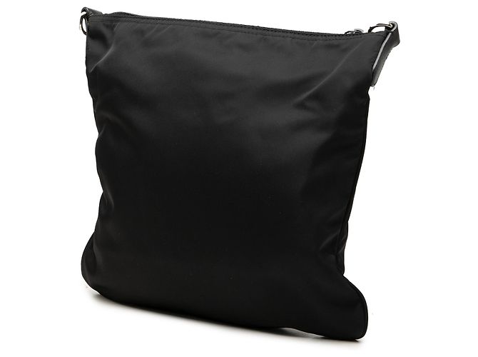 Borsa a tracolla Prada in Tessuto nera con zip Nero - vista 2