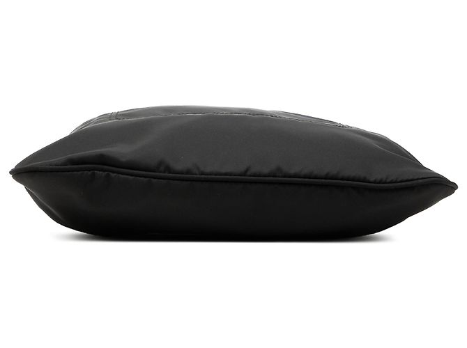 Borsa a tracolla Prada in Tessuto nera con zip Nero - vista 3