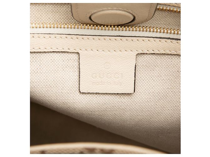Gucci Horsebit 1955 Tote Medium aus beigem Canvas - Ansicht 5