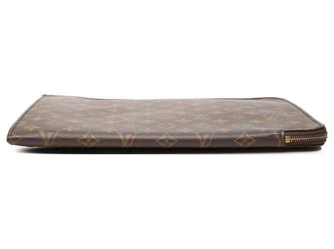Louis Vuitton Brown Monogram Poche Documents Portfolio 30 Castaño - vista 3