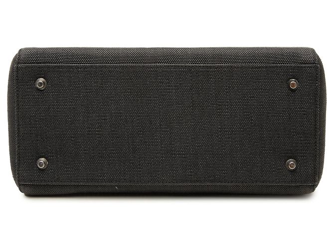 Autre Marque Dior Black Medium Canvas Lady Dior Preto - vista 3