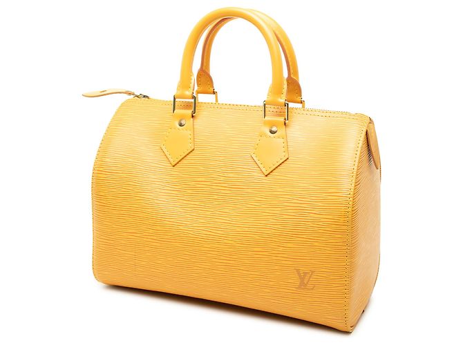 Louis Vuitton Yellow Epi Speedy 25 Giallo - vista 2