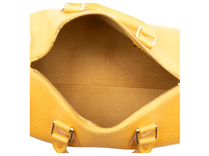 Louis Vuitton Yellow Epi Speedy 25 Giallo - vista 4