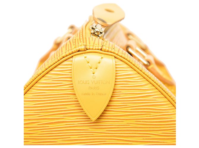 Louis Vuitton Yellow Epi Speedy 25 Giallo - vista 5