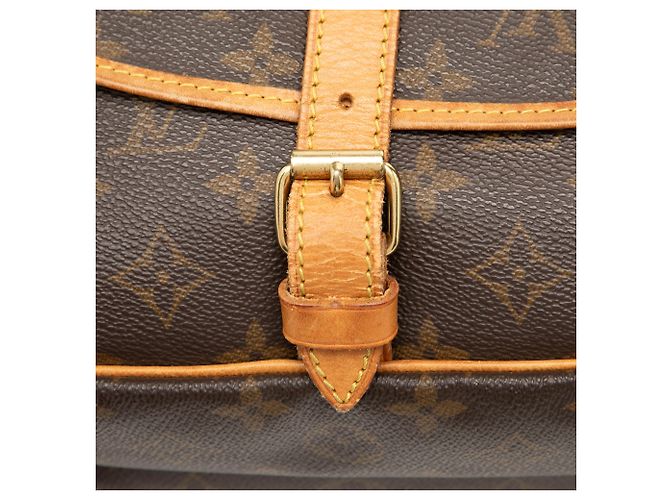 Louis Vuitton Brown Monogram Saumur 25 Marrone - vista 6
