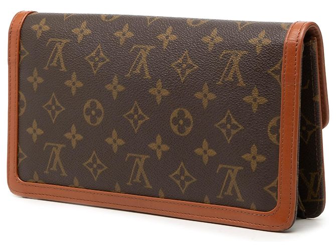 Louis Vuitton Brown Monogram Pochette Dame PM Castaño - vista 2